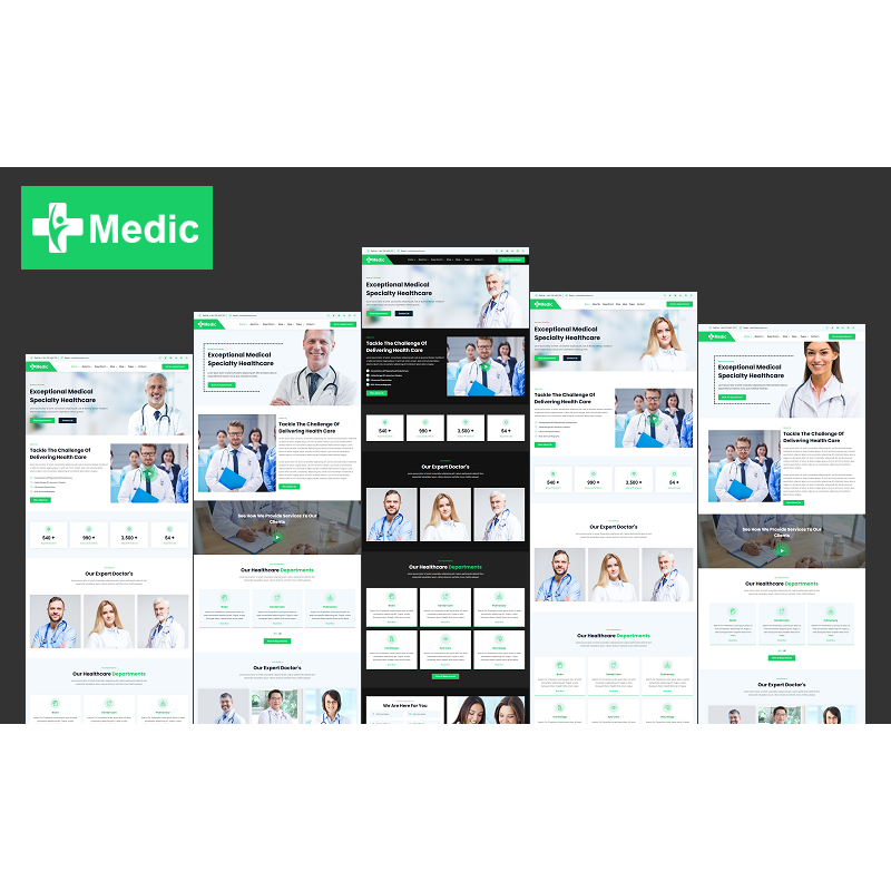 Medic - Hospital, Diagnostic, Clinic, Health, Doctor, and Medical Lab Elementor WordPress Theme