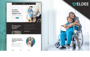 Powar-Eldee Elderly House Care Landing Page WordPress Theme