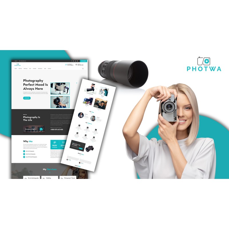Powar-Photwa Creative Photography Portfolio One Page WordPress Theme