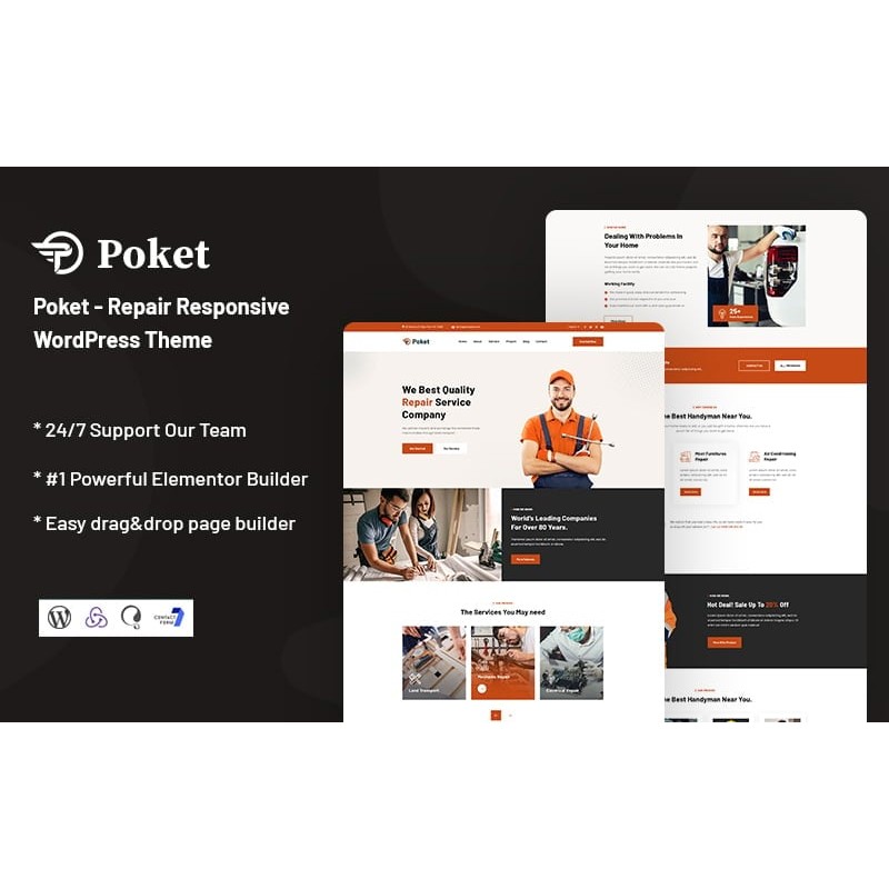 Poket - Repair Responsive WordPress Theme
