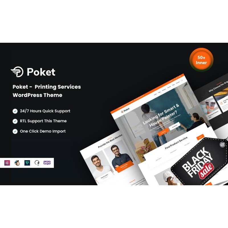 Poket - Printing Services WordPress Theme