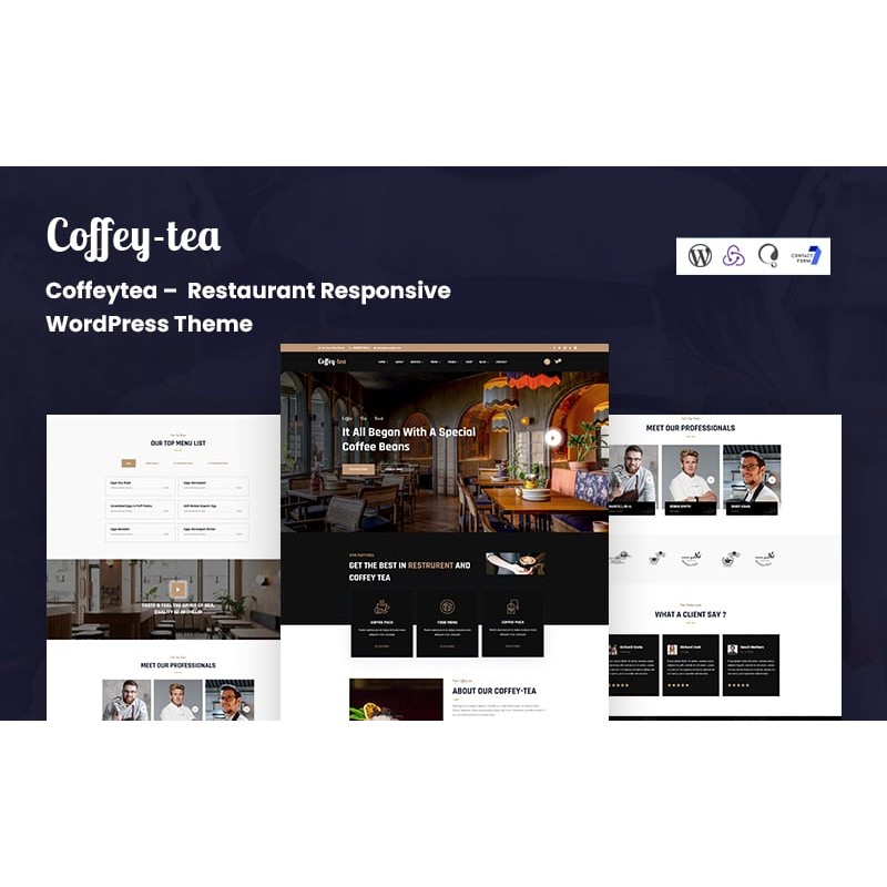 Coffeytea - Restaurant Responsive WordPress Theme