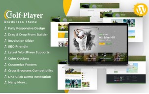 Golf player - Golf and Sport WordPress Theme