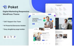 Poket - Digital Marketing Responsive WordPress Theme