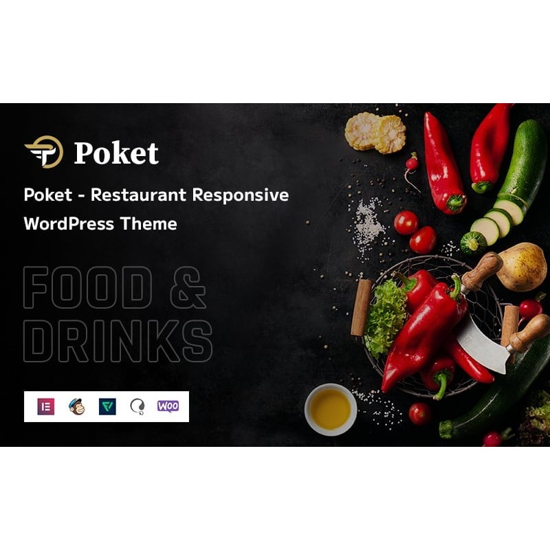 Poket - Restaurant Responsive WordPress Theme