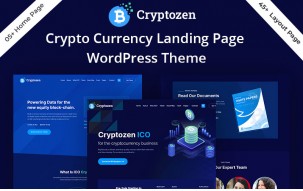 Cryptozen - Cryptocurrency Bitcoin & ICO WordPress Theme