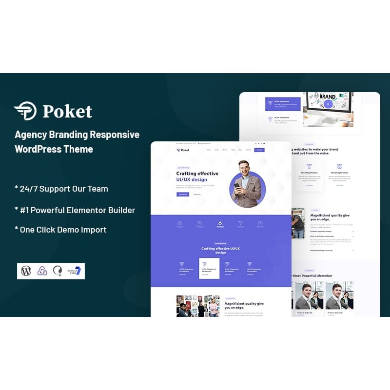 Poket - Agency Branding Responsive WordPress Theme