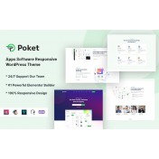 Poket &ndash; Apps Software Responsive WordPress Theme