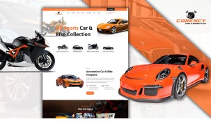 Powar-Carency Car And Automobile Showroom One Page WordPress Theme