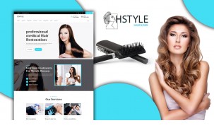 Powar-Hstyle Beauty Salon Landing Page WordPress Theme