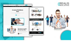 Powar-Realis Real Estate Agency Landing Page WordPress Theme