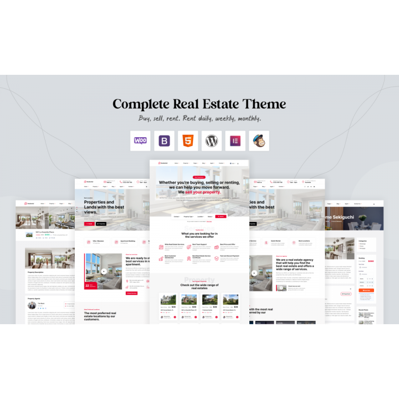 Residential Real Estate WordPress Theme