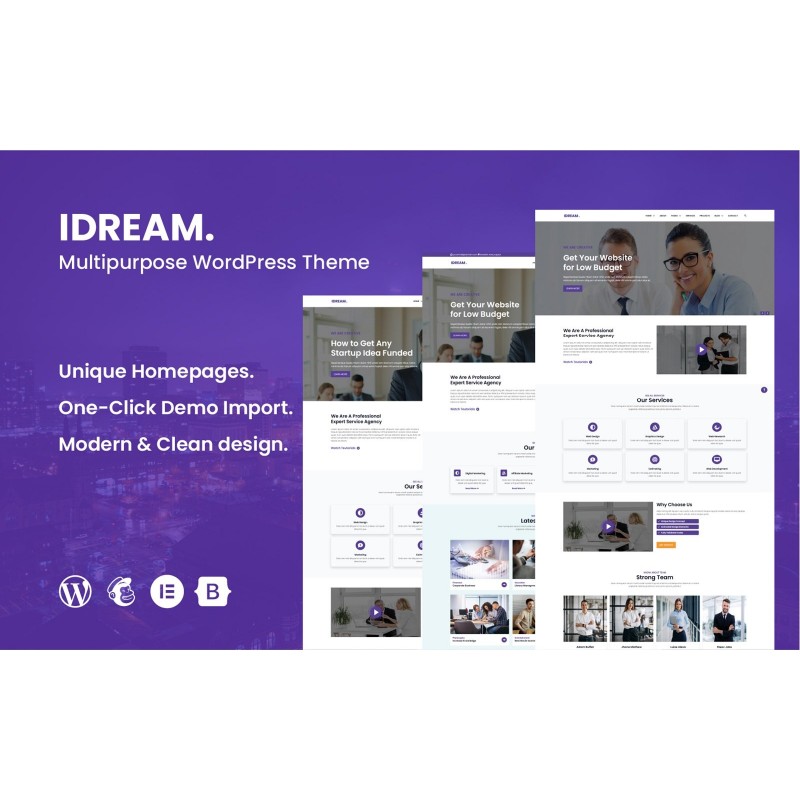 Idream Multipurpose Responsive WordPress Theme
