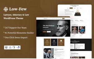Lowfew - Lawyer and Attorney Responsive WordPress Theme