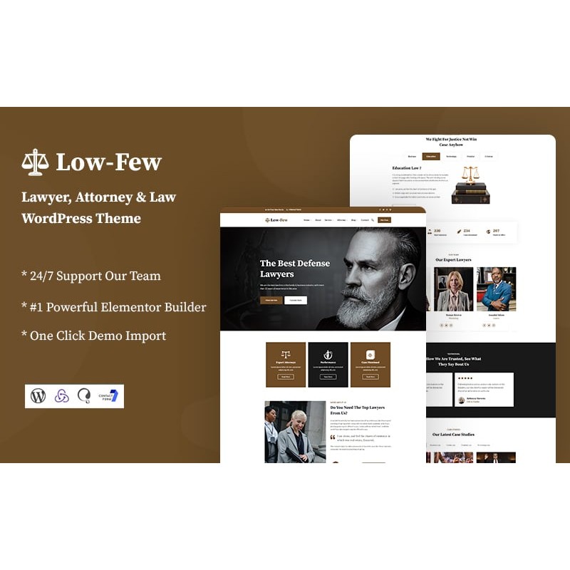Lowfew - Lawyer and Attorney Responsive WordPress Theme