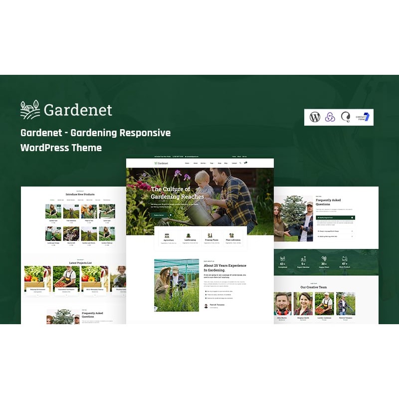 Gardenet - Gardening Responsive WordPress Theme