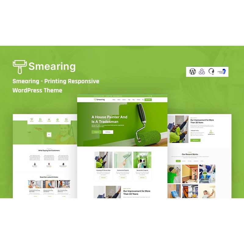 Smearing - Printing Company WordPress Theme