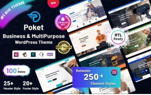Poket - Business And Multipurpose Responsive WordPress Theme