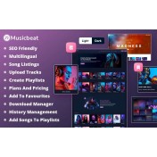 MusicBeat - Web Music Streaming WordPress Theme