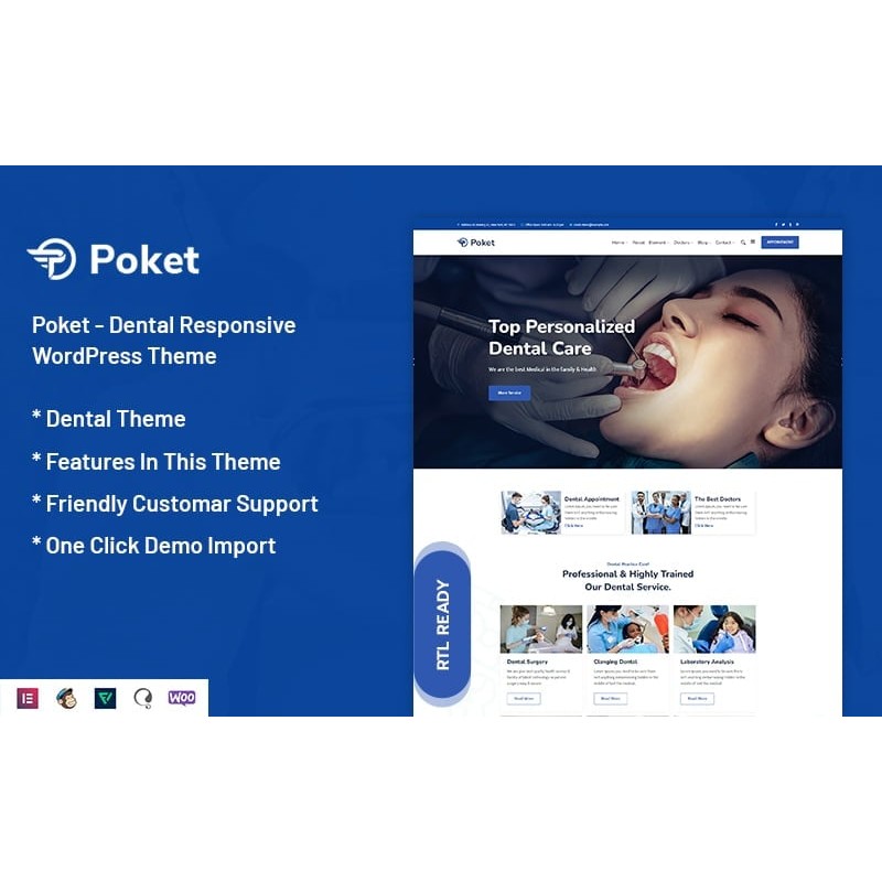 Poket - Dental Responsive WordPress Theme
