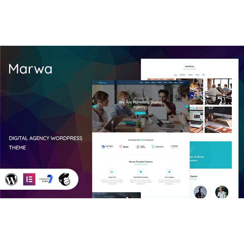 Marwa - Digital Agency WordPress Theme