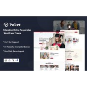 Poket - Education Online Responsive WordPress Theme