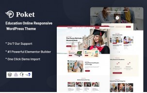 Poket - Education Online Responsive WordPress Theme
