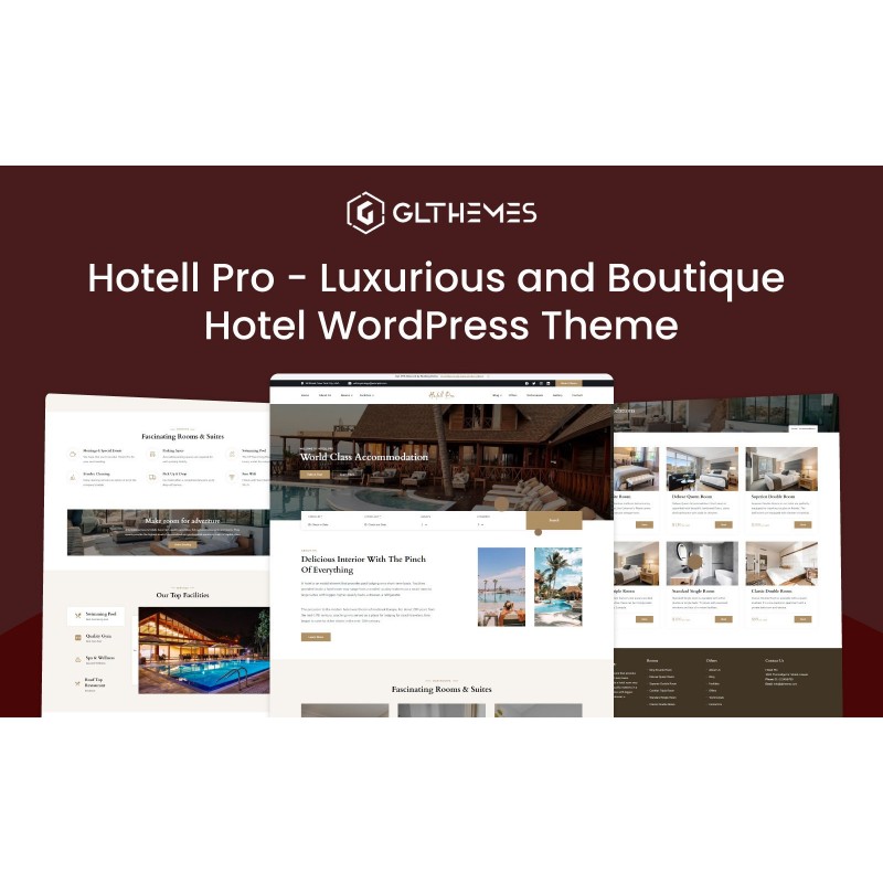 Hotell Pro - Luxurious and Boutique Hotel WordPress Theme
