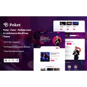 Poket - Multiple Event & Conferences Responsive WordPress theme