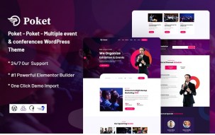 Poket - Multiple Event & Conferences Responsive WordPress theme