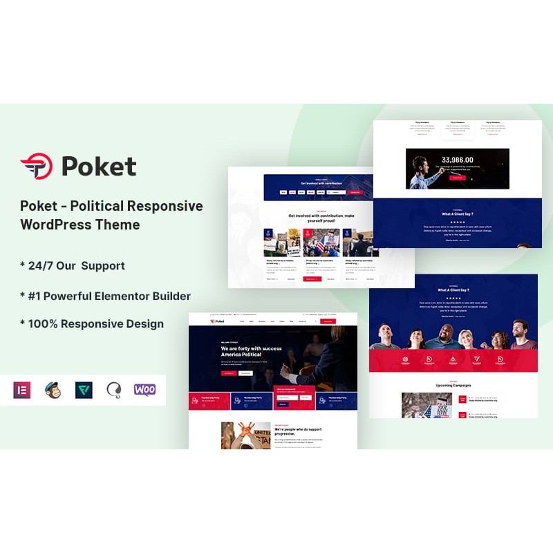 Poket - Political Responsive WordPress Theme