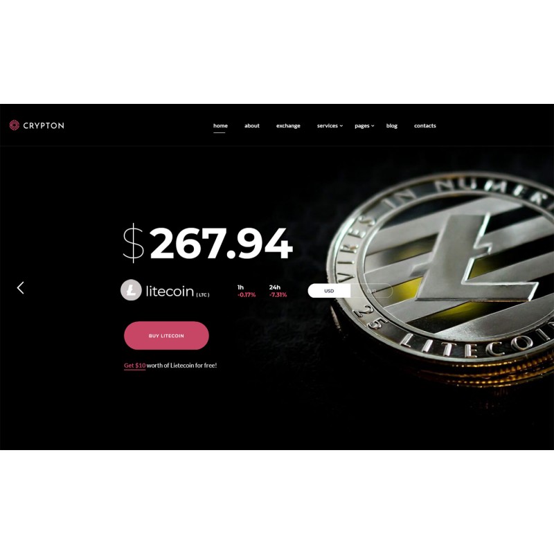 Crypton - Crypto Token Exchange WordPress Theme