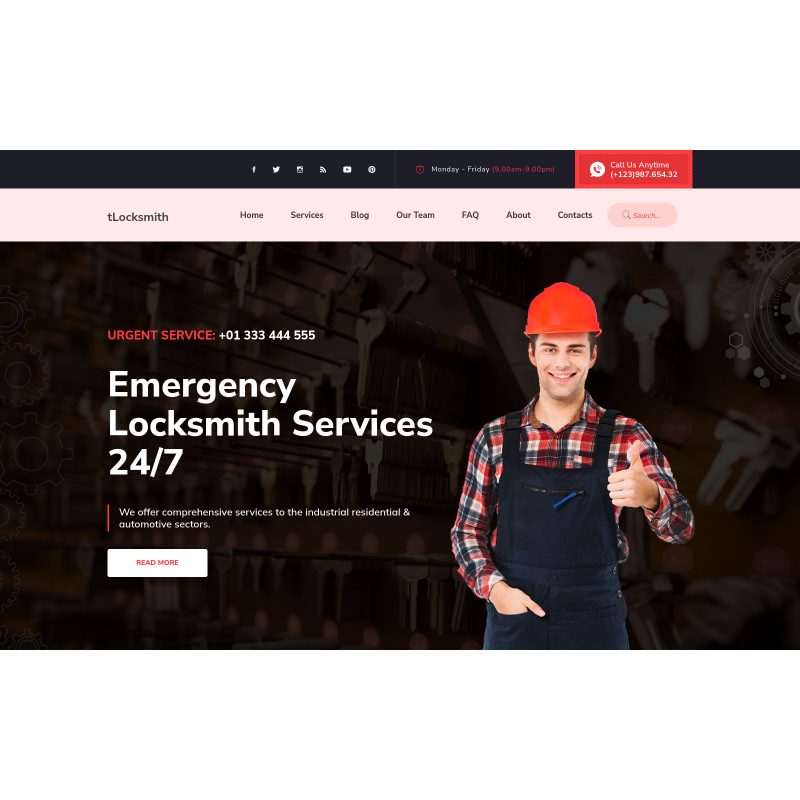 tLocksmith - Locksmith WordPress Theme