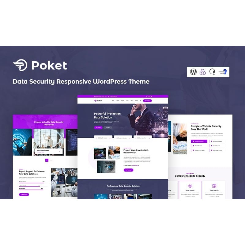 Poket - Data Security Responsive WordPress Theme