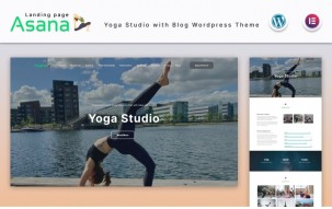 Asana - Yoga Studio Landing page with Blog WordPress Theme