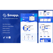 Smapp - App Landing Page WordPress Theme