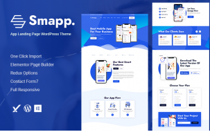Smapp - App Landing Page WordPress Theme