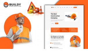 Tomaar Buildy Multipurpose Construction Landing Page WordPress Theme