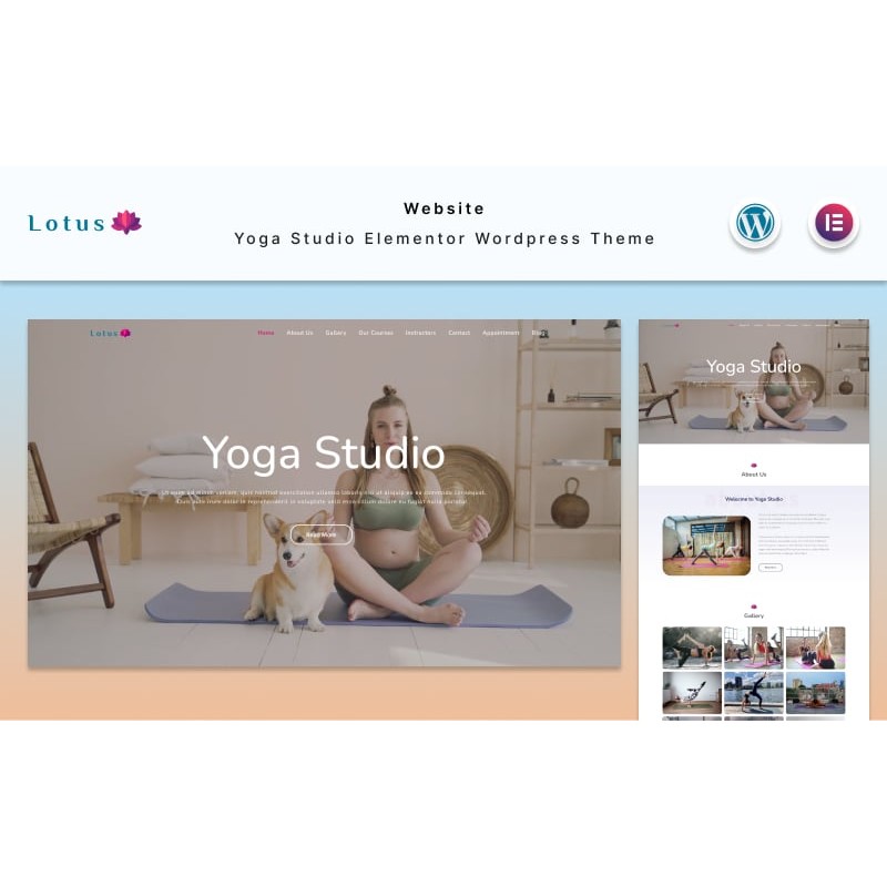 Lotus - Yoga Studio Website Elementor WordPress Theme