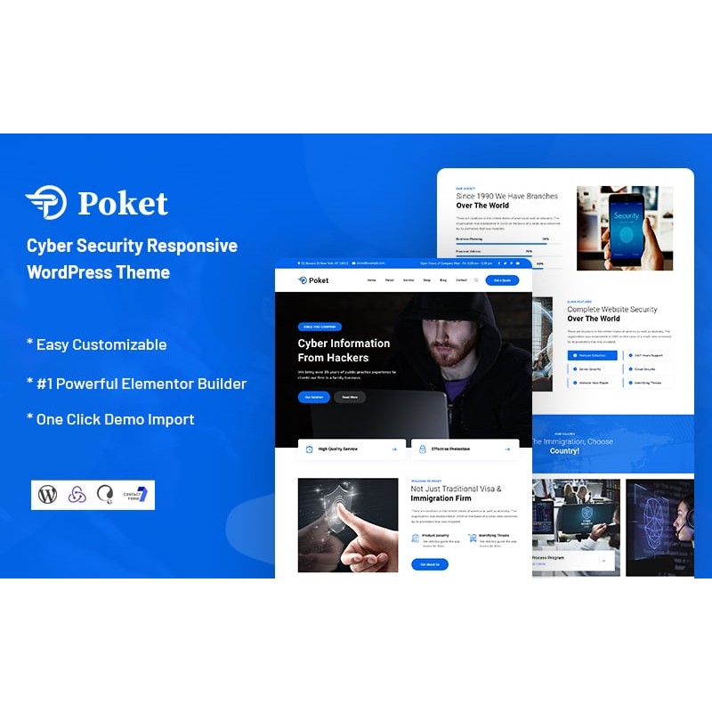 Poket - Cyber Security Responsive WordPress Theme