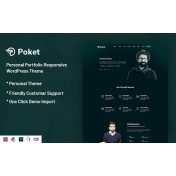 Poket - Personal Portfolio Responsive WordPress Theme