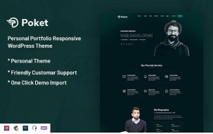 Poket - Personal Portfolio Responsive WordPress Theme