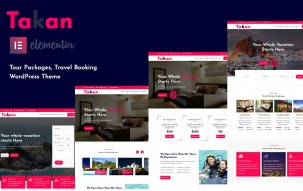 Takan Travel Agencies WordPress Theme