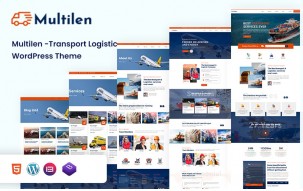 Multilen Transport & Logistic WordPress Theme.