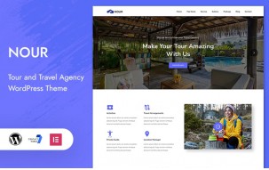 Nour - Tour and Travel Digital Agency WordPress Theme