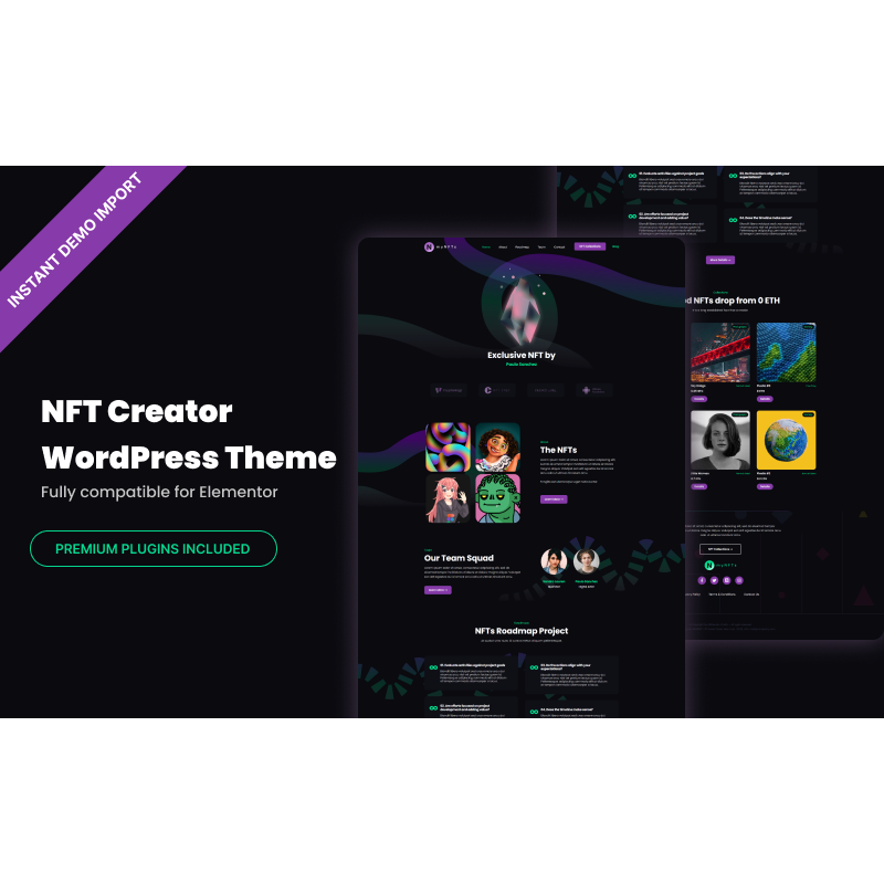 MyNFTs - NFT Creator WordPress Theme