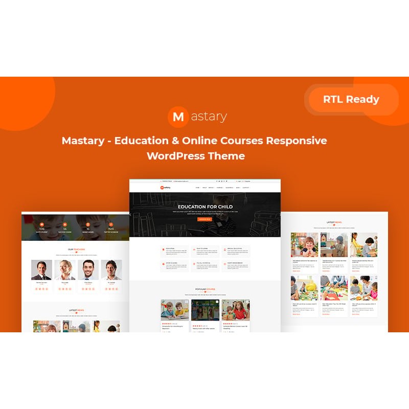 Mastary - Online Courses, LMS & Education Responsive WordPress Theme