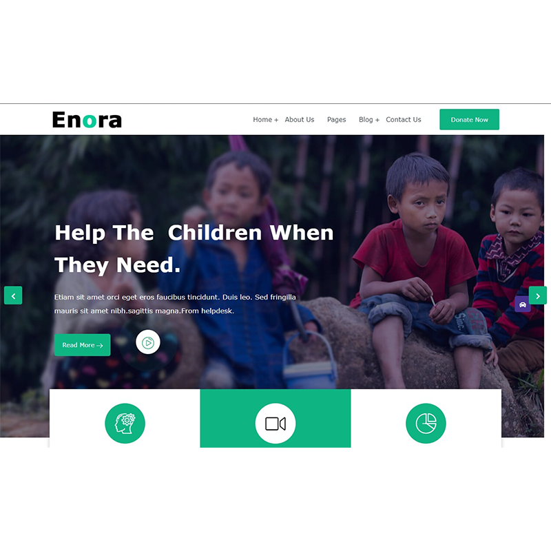 Enora - Charity and Nonprofit WordPress Theme