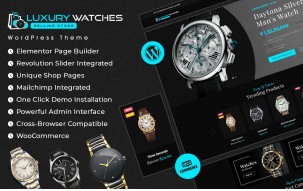 Luxury Watches Selling Store Elementor Woocommerce Theme