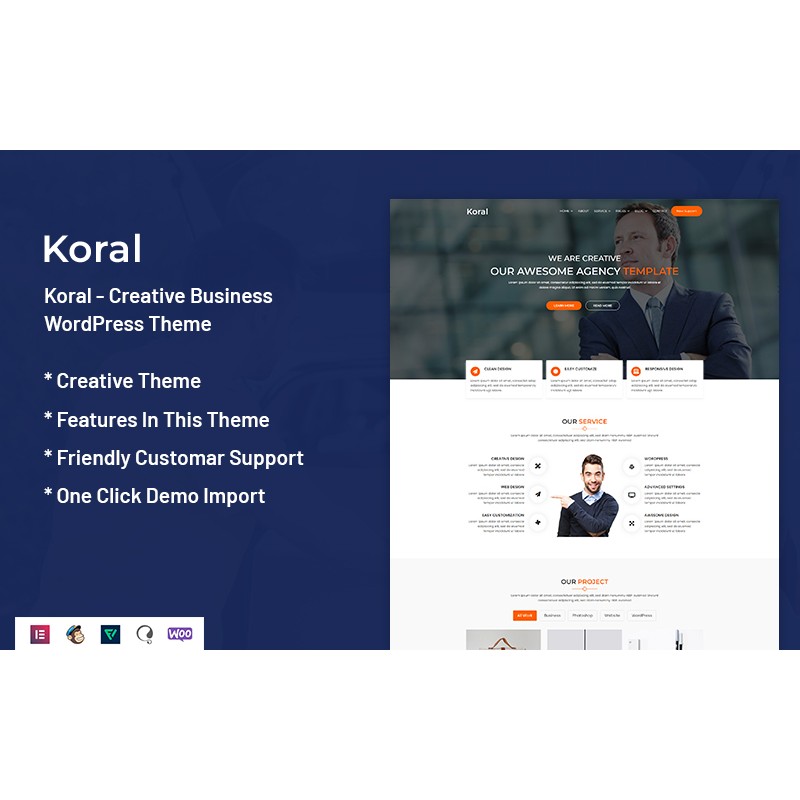 Koral - Creative Business WordPress Theme